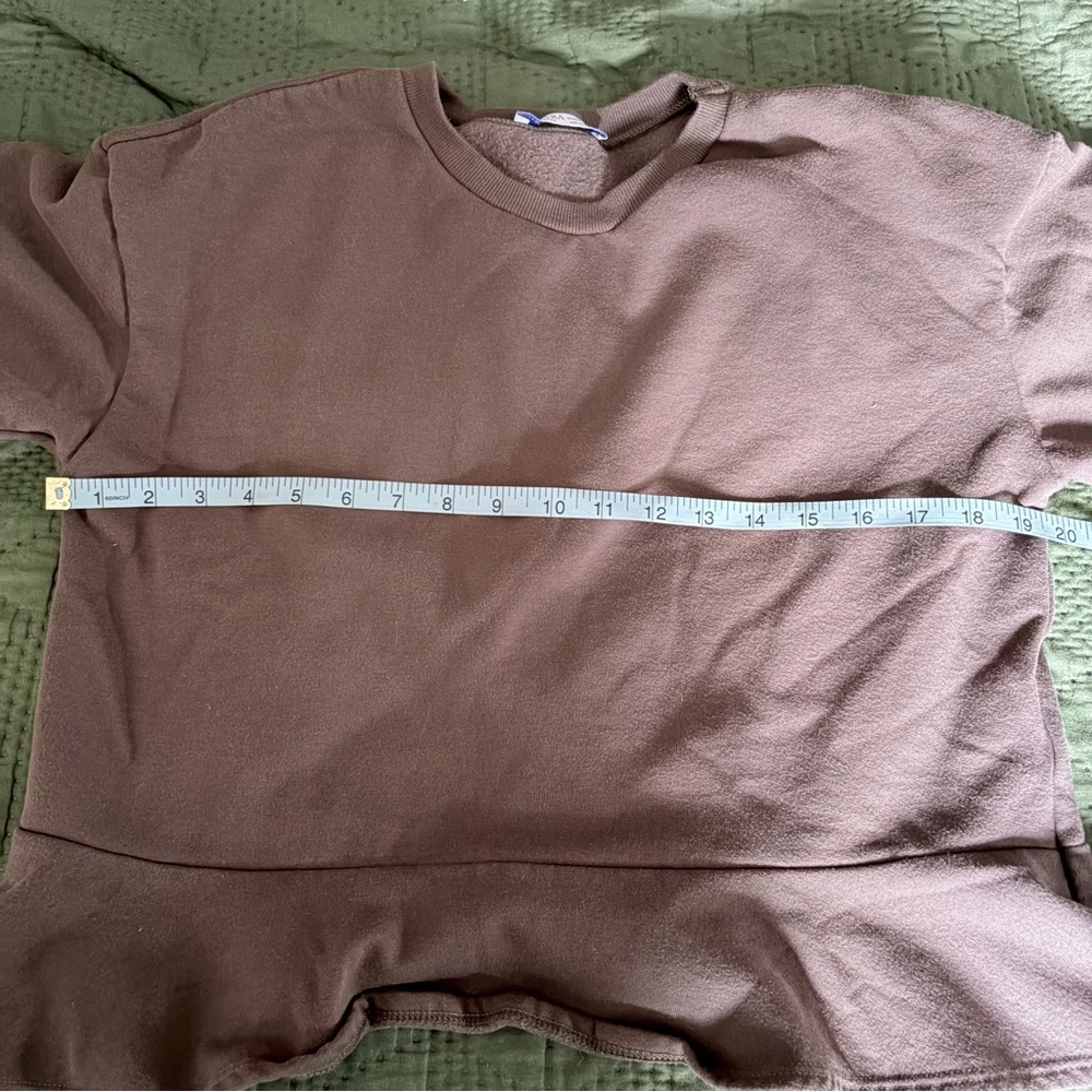 Zara Women’s Peplum Medium Sweatshirt - Picture 6 of 7
